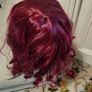 Sexy curly realistic burgundy wig for crossdresser or sexy girls Image 5