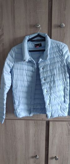 mohito sky blue jacket fits 6080small 10 has been worn twice