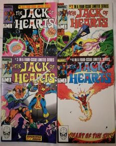 Jack of Hearts Issues #1-4 Four Part Mini Series Complete Set (1984)