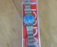Swatch Athens 2004 Olympic Games Watch Blue Wave Kymata GV114 Vintage Rare Working
