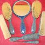 Harrods Vintage Grooming Set. Boxed & Monogrammed 'A'. Heavy Set. Image 8