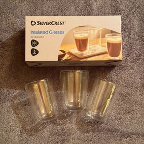 Insulated Glasses for Cappuccino 3x325ml