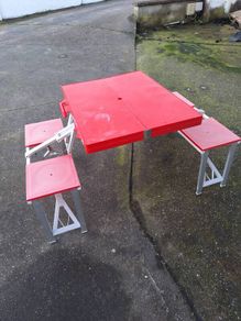 Portable outdoor aluminium picnic table