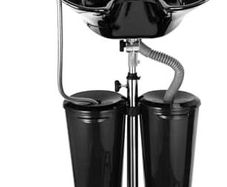 Portable Salon Basin Shampoo Bowl Sink With Electric Pump, Height Adjustable Hair Washing Basin With 2 Bucket & Drain Hoses for Home Barber Shop Use