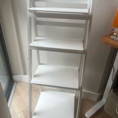White 4-Tier Ladder Shelf