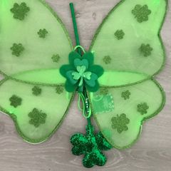 New girls st. Patrick's wings & magic wand set