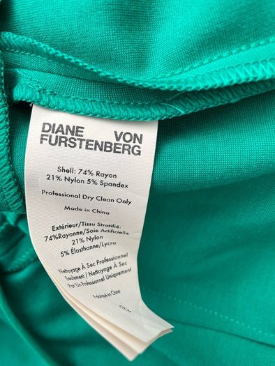 Diane Von Furstenberg Hadlie Evergeen dress size 8 New with tags