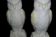 Pair of BELLEEK Owl vase 6th stamp