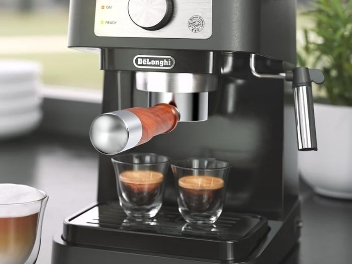 51mm Bottomless Portafilter for Delonghi Stilosa ECP3420/BCO430/EC260/155  YMWVH Espresso Portafilter 51mm 2 Ears with Puck Screen, Stainless Steel Basket, Rosewood Handle