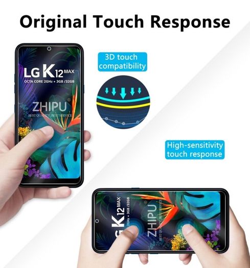 Tempered Glass For LG K12 MAX Glass Screen Protector 2.5D 9H Premium Tempered Glass For LG K12 MAX Protective Film