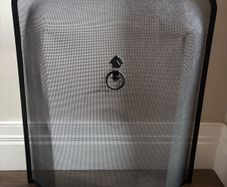Black fire spark guard from B&Q