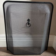 Black fire spark guard from B&Q