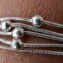 Vintage 925 Sterling Silver Multi Strand 5 Layer Bead Ball Chain Necklace 22.4g L-18" Image 7