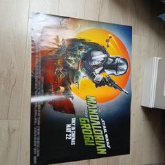 Mandalorian and grogu cinema quad poster USED!