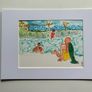 Original Art Original Drawing Holiday Art Coastal Aesthetic Image 2
