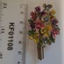 Vintage brooch flower bouquet Image 3