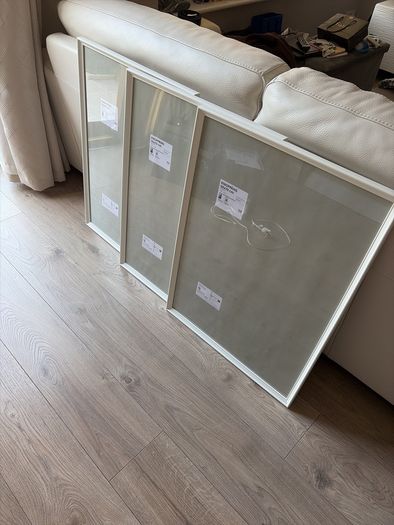 IKEA 50x70 White Wooden Frame x3