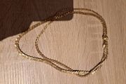 Gold-plated double pendant length 42 cm (16 '') Postage included