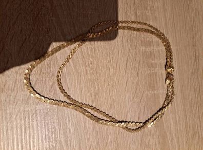 Gold-plated double pendant length 42 cm (16 '') Postage included