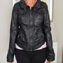 Black Leather Jacket Bershka Leather Collection Size M (10) Image 2