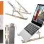 MULTIPLE COLOURS AVAILABLE Extra Strong Adjustable Laptop Stand Riser Laptop Holder for Desk Air-Ventilation Notebook Mount, Compatible with MacBook Air, Pro, Del Image 3