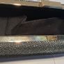 Gunmetal Grey  Pewter Shimmering Box Clutch Bag Image 3