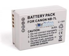 NB-7L Replacement Battery for Canon PowerShot G10 / G11 / G12 / SX30 IS