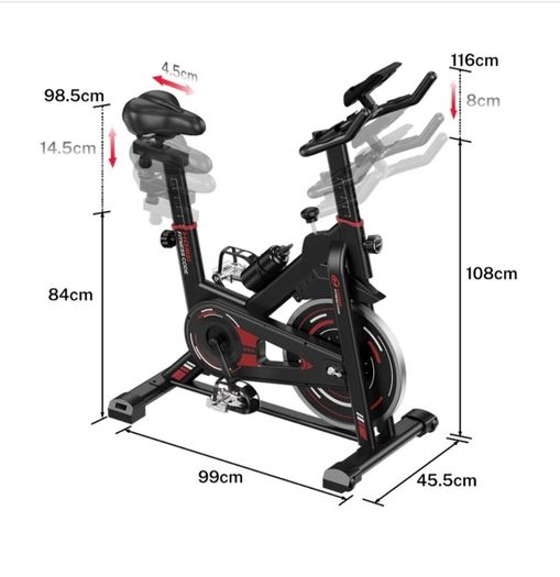 Gym Equipment Spin Bike & Rowing Machine