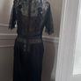 Designer Byron Lars Beguile Carissima Sheath Navy Blue Pencil Dress Image 2