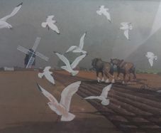 Watercolour painting.