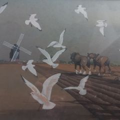 Watercolour painting.