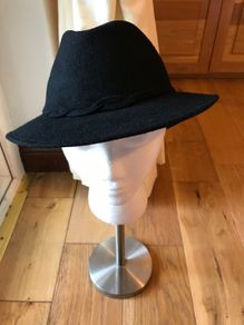 Vintage Women's Trilby Black Hat