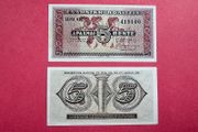 Greece  5 Drachmai  1941.    ( Uncirculated )pick 319a