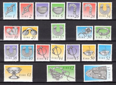 1990-95 Ireland 4th Definitive Series (Seventh per Hibernian) Treasures of Ireland Mint Never Hinged (MNH)