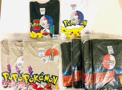 From 1999 Official License Pokemon t-shirts 9 pieces