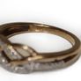 9ct Gold Diamond Twist Band Ring Image 3