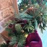 New bespoke XL 80cm wild berry, dense foliage and acorn pre lit wreath Image 6