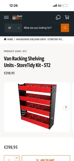 van shelf