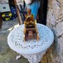 antique wooden car decanter set Image 2