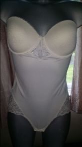 Brand new M&S Light Cream padded body suit size UK12 cup36B EUR40 cup80B Postage included