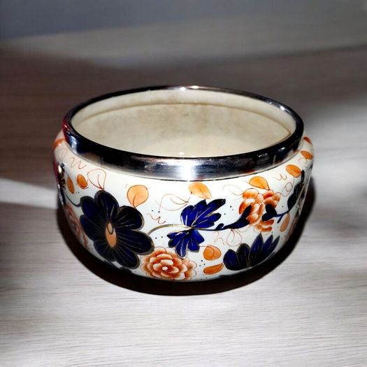 W. Wood antique bowl with stamped rim