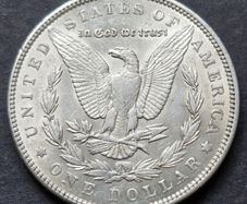 1890 USA Silver Morgan Dollar coin