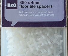 Plastic 4mm Tile spacer, Pack of 350