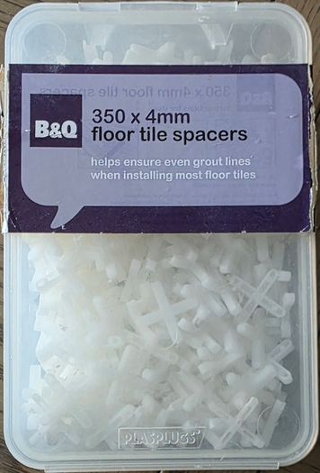 Plastic 4mm Tile spacer, Pack of 350
