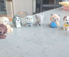 9 x Bundle Vintage Flocked Puppy Kitty Jungle in my Pocket some HTF 90s