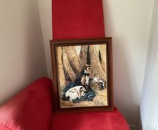 Original Oil Painting Terriers