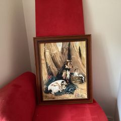Original Oil Painting Terriers