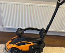 Lamborghini Car 2-in-1 Push-Along Ride On - Orange