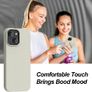Liquid Silicone Case For Apple iPhone 14 Plus Luxury Thin Phone Cover Grey Image 2