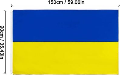 Ukraine Flag 5ft x 3ft National Flag